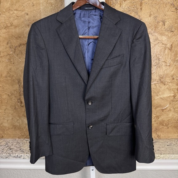 SUITSUPPLY Napoli Blazer Men's 32 Straight Slim‎ Cut Wool 2 Button Zignone Gray - Picture 2 of 14